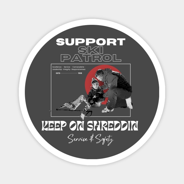 Support Ski Patrol Magnet by Campa Company